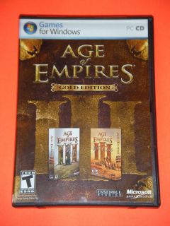 Age of Empires III Gold Edition PC CD ROM Video Game