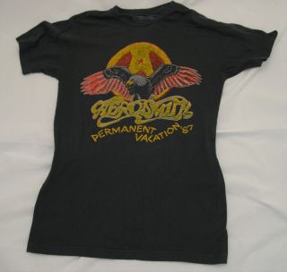 Aerosmith Permanent Vacation T Shirt Size M Vintage