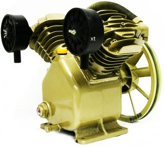 2HP Twin Cylinder Air Compressor Head Pump 140PSI V Type Air Tools 