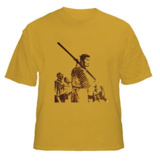 Seven Samurai Akira Kurosawa Japanese Gold T Shirt