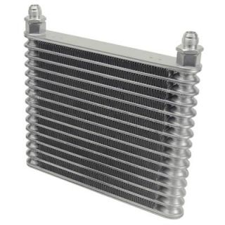 Derale Plate and Fin Engine Oil Cooler 15851 9.5 x 9.875  8 AN Inlet 