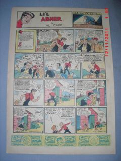 Lil Abner Sunday by Al Capp from 6 12 1938 Tabloid Size