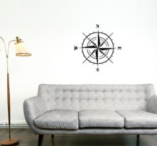 Nautical Compass Rose Vinyl Wall Decal