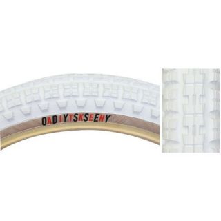 Odyssey Mike Aitken 20x2 125 Tire White w Tan Skinwall BMX New