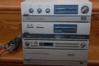 mini aiwa stereo system c80 r80 mt 80 p80