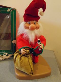 Motionette Animated Vintage Christmas Decor Santas Best Santakins Elf 