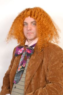 New Mad Hatter Alice in Wonderland Orange Costume Party Wig