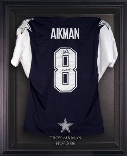 Troy Aikman Cowboys Logo Jersey Display Case Holder