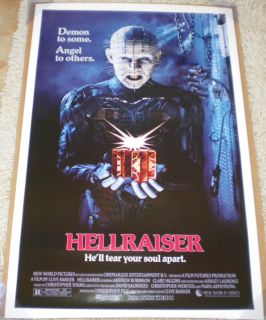 Hellraiser Video Movie Poster 1 Sheet Original Rolled 27x41