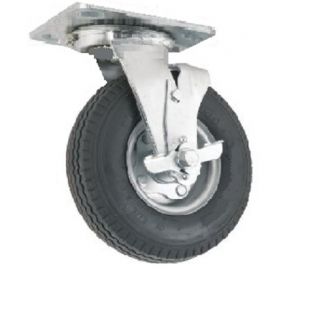 New Swivel Caster with Brake 8 x 3 Pneumatic Air Tire
