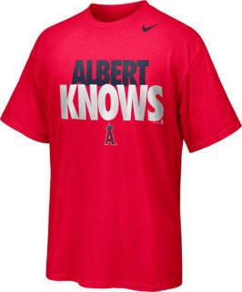   Angeles Angels of Anaheim Albert Pujols Albert Knows T Shirt