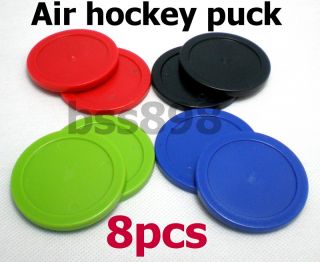 8pcs 63mm 14g Air Hockey Table 8 Pucks Puck Mallet