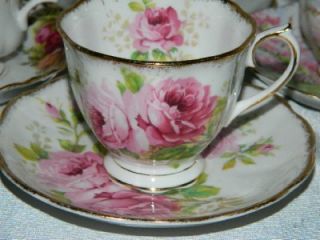 Lot of 4 Vintage ROYAL ALBERT Teacups & Saucers incl. Blossom Time 