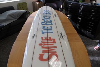 Hobie Retro Classic Surfboard 9 of 10 Signed by The Beach Boys Smile 