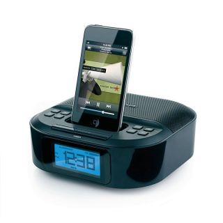 Memorex iPod iPhone Charging Dock Alarm Clock FM Radio
