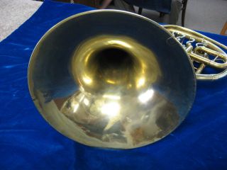 VINTAGE ALBERT KLEY COMPENSATING DOUBLE FRENCH HORN, UNLACQUERED, MADE 