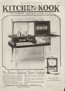   1927 Vintage Stove Ad American Gas Machine Company Albert Lea