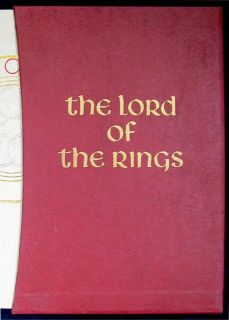 Lord of The Rings Tolkien Folio Society 1977 Slipcse