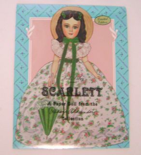 Scarlett OHara Madame Alexander Paper Dolls Peck Aubry NEW