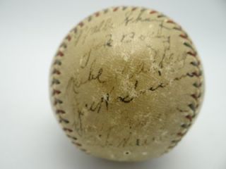   Signed OAL Ball Connie Mack Jimmie Foxx Al Simmons