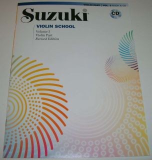Suzuki Violin Part School Book CD Vol 3 Revised Edition