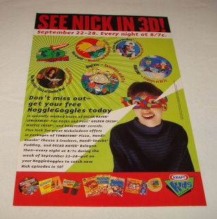 1997 Nickelodeon Ad Hey Arnold Rugrats KABLAM More