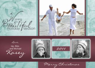Gorgeous Custom Personalized Holiday Cards Digital File Print Yourself 