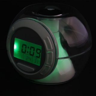   light Alarm Clock With 6 Nature Sound W DATE Thermometer Alarm