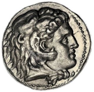 Ancient Greek Alexander The Great Tetradrachm NGC CH AU★ High Relief 