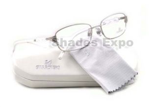 New Swarovski Eyeglasses SW 5008 Alix White 016 Auth