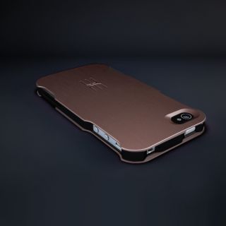 Alfa Case for iPhone 4S/4, Brown (Black)  Rugged Aero. Aluminum 