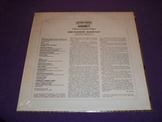 Kismet   Original Cast Doretta Morrow Rich Kiley Rare 12 Vinyl LP 