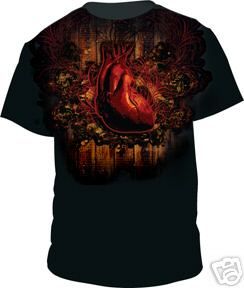 Edgar Allan Poe Tell Tale Heart Black T Shirt XL