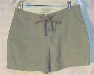 Darling Olive Green Drawstring Shorts St Johns Bay 8PET