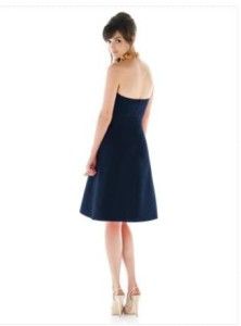 Alfred Sung 437.Bridesmaid / Cocktail Dress..Midnight.6