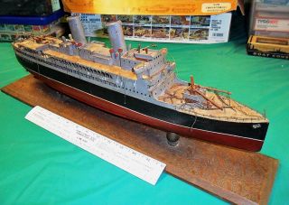 20. Allan Line oceanliner model, professional scratch built, museum 