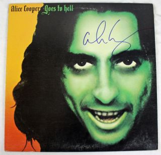 ALICE COOPER GOES TO HELL SIGNED ALBUM COVER W/ VINYL JSA #F77184