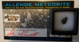 Allende CV3 Carbonaceous Magnet Meteorite Men Ltd 150