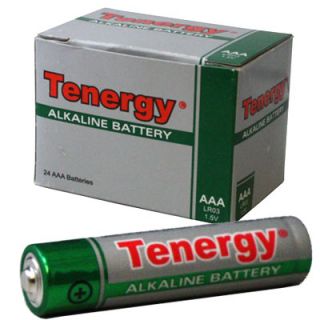 Tenergy 24pk AAA Bulk Alkaline 1 5V MN2400 LR3 E92 Battery