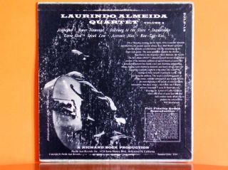 LAURINDO ALMEIDA Quartet Featuring Bud Shank, volume 2   Pacific Jazz 