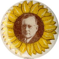 Classic 1936 Alfred Landon Sunflower Campaign Button