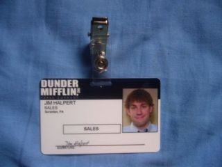 The Office ID Card Jim Halpert Dunder Mifflin Company