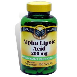 spring valley alpha lipoic acid 200 mg 100 capsules