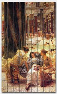 Alma Tadema The Baths of Caracalla Ceramic Mural Backsplash Kitchen 