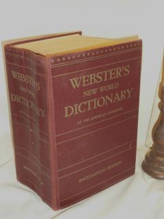 1951 1ST EDITION WEBSTERS NEW WORLD DICTIONARY ENCYCLOPEDIC EDITION 9 