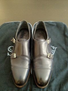 Alfred Sargent AS Ramsey MTO Navy Blue Crust Leather Size 9 5F Fits 10 