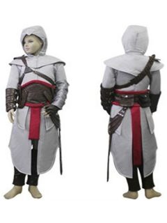 Custom Assassin Creed Altair Cosplay Costume Children Kids Wear Dress 