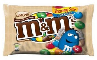 Almond M&Ms 80.2g Large Bag American Candy Sweet Chocolate m&ms