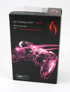 New PS3 PlayStation 3 Afterglow Wired Controller Pink