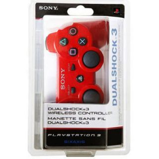 Genuine Sony PS3 DualShock 3 Wireless Controller Red